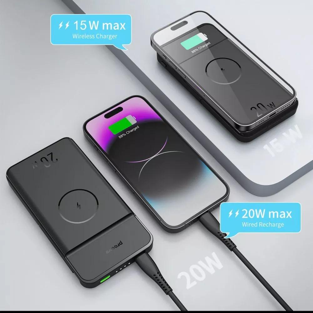 Повербанк Proove Power Stand 10000 mAh 20W Grey (24869662) - фото 4 Повербанк Proove Power Stand 10000 mAh 20W Grey (24869662) - фото 4