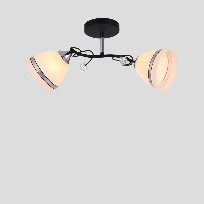 Люстра потолочная Light House NM-17061/2 Черный/Хром (16174)