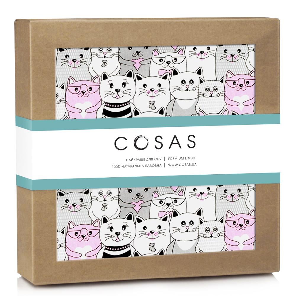 Наматрасник Cosas Rose Cats непромокаемый 70x120 см (4822052087664)