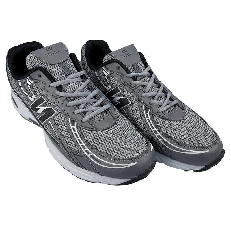 Кроссовки мужские комбинированные баталы 4007-4 p. 48 30,5 см Серый