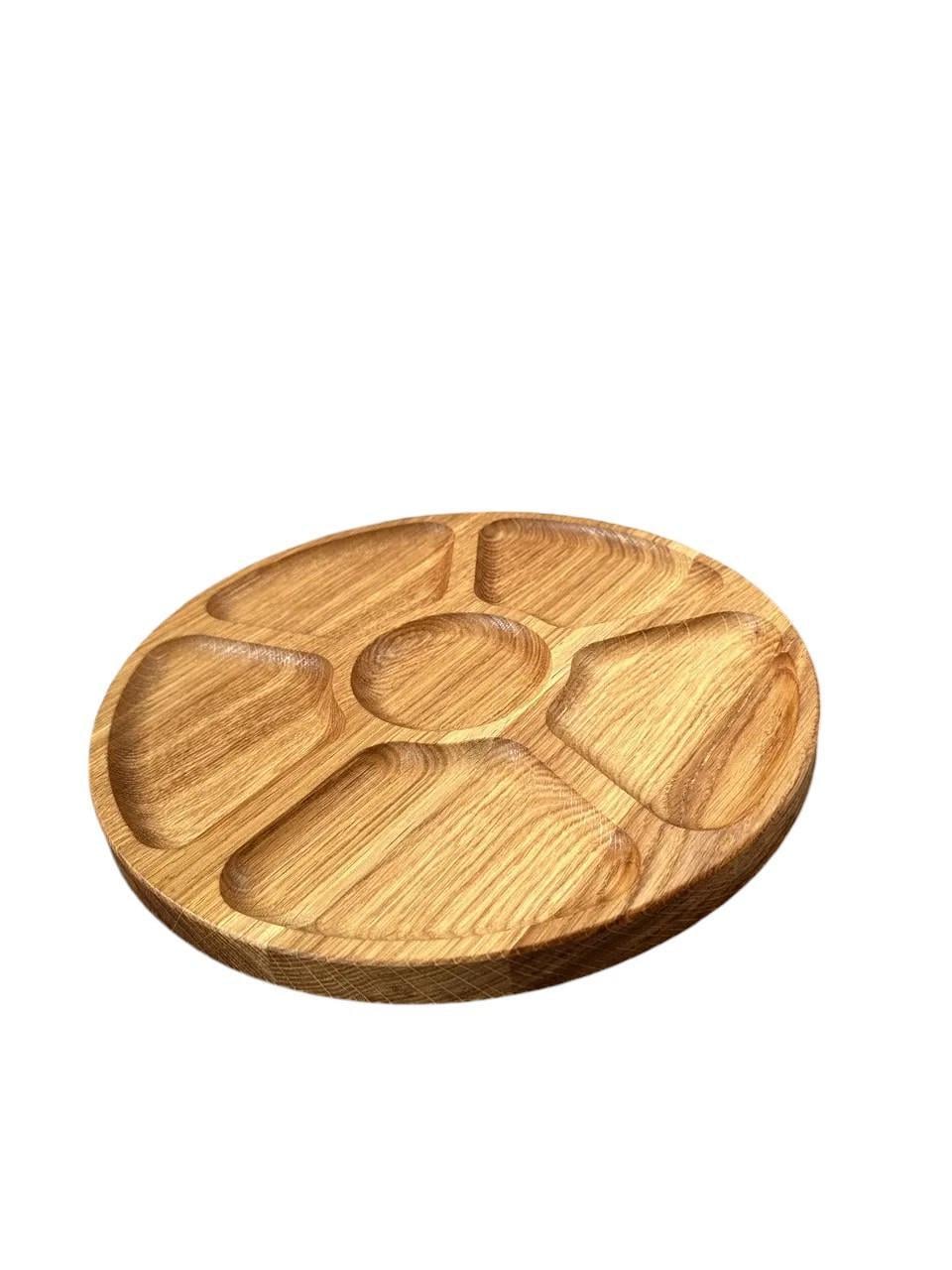 Менажница дубовая 6 секций 30 см (1941745294)