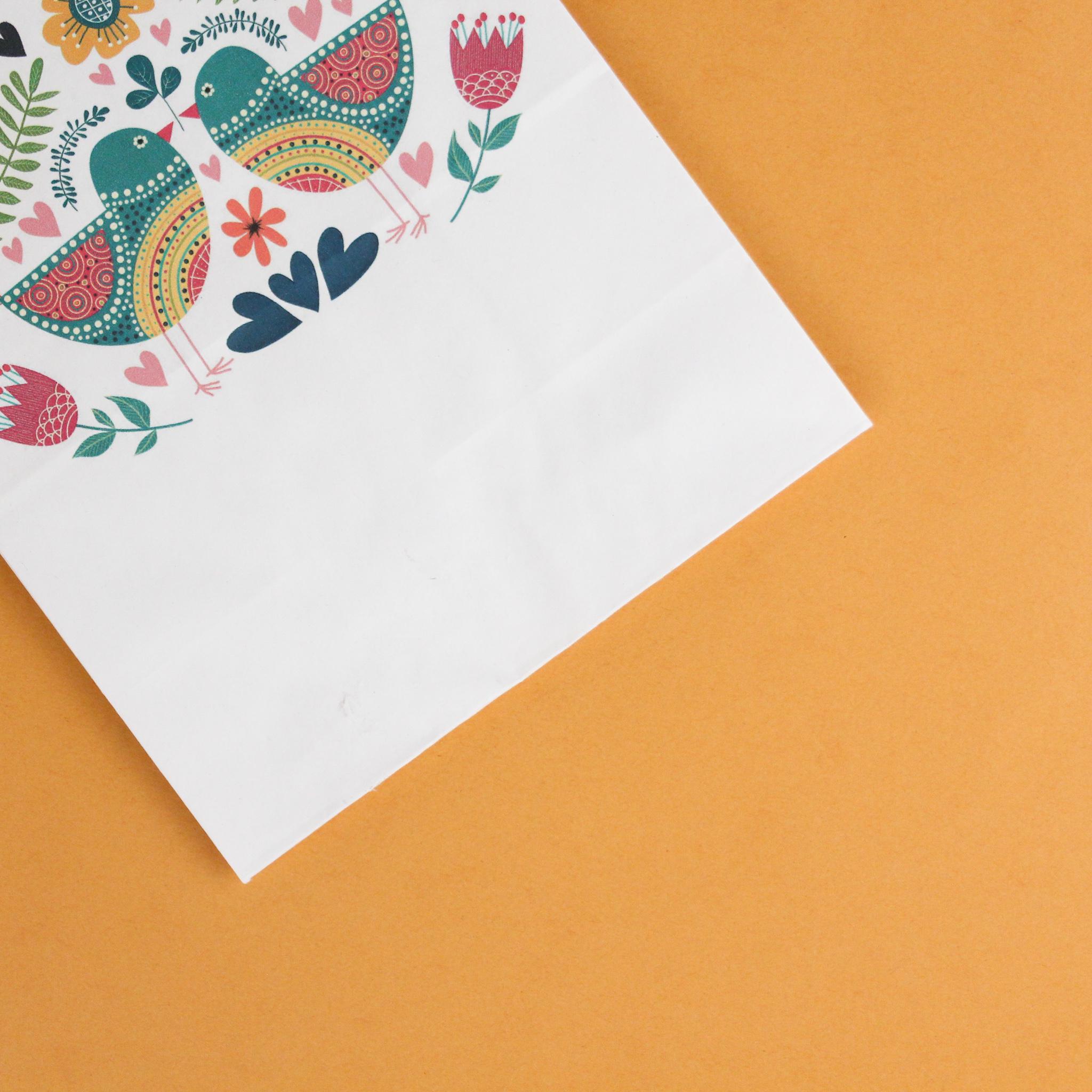 Пакет с рисунком бумажный Птички для подарка 150х90х240 мм 20 шт. - фото 4 Пакет с рисунком бумажный Птички для подарка 150х90х240 мм 20 шт. - фото 4