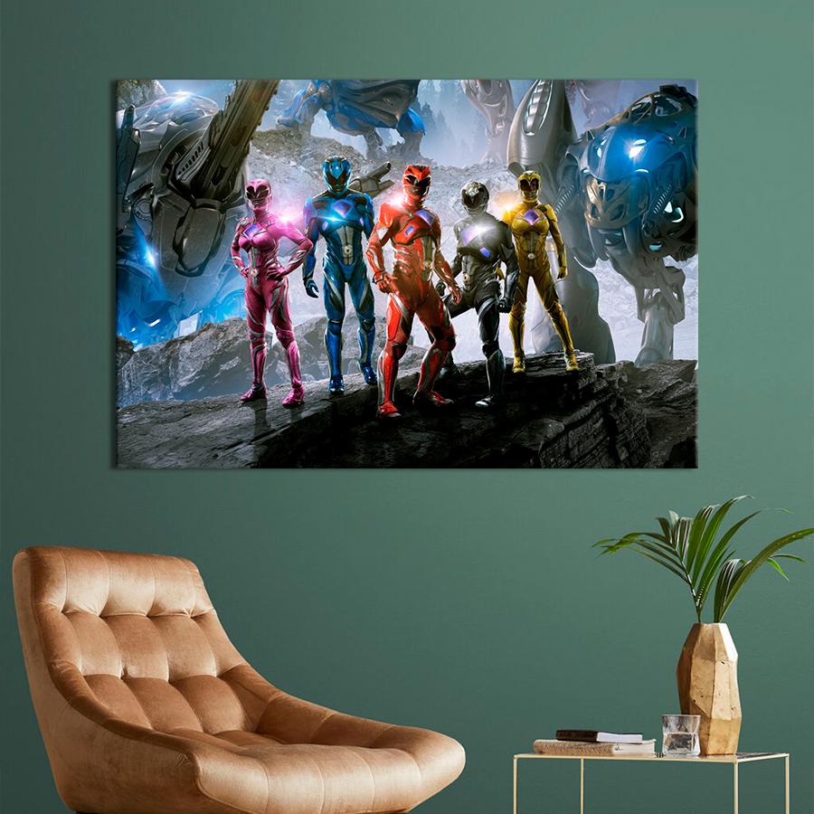 Настенний декор Могучие рейнджеры 80x54 см (A82-1)