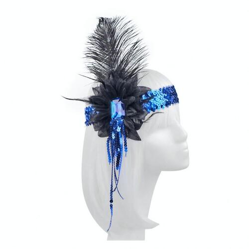 Резинка на голову Ретро SETA Decor 19-1051BL-BLK