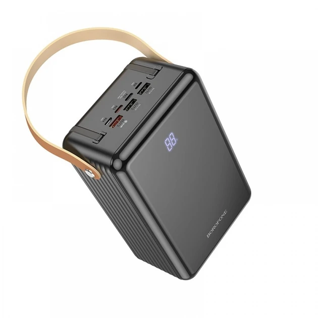 Повербанк Borofone BJ32 PD 22,5W 80000mAh c фонарем Black (BJ32)
