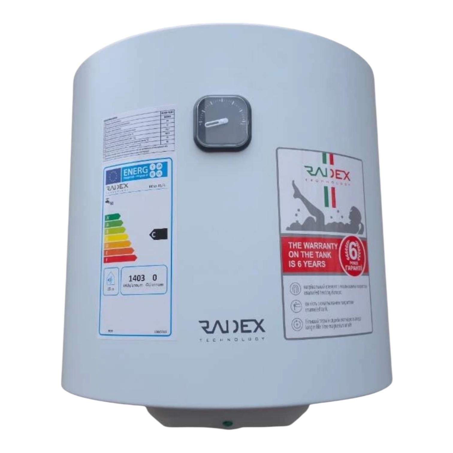 Бойлер круглый Radex RD50-15/RJ 1500 Вт сухой тен 50 л (00-00009721)