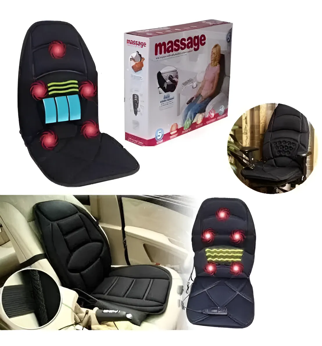 Накидка массажная Massage robot CUSHION с подогревом (13-1-03517) - фото 3