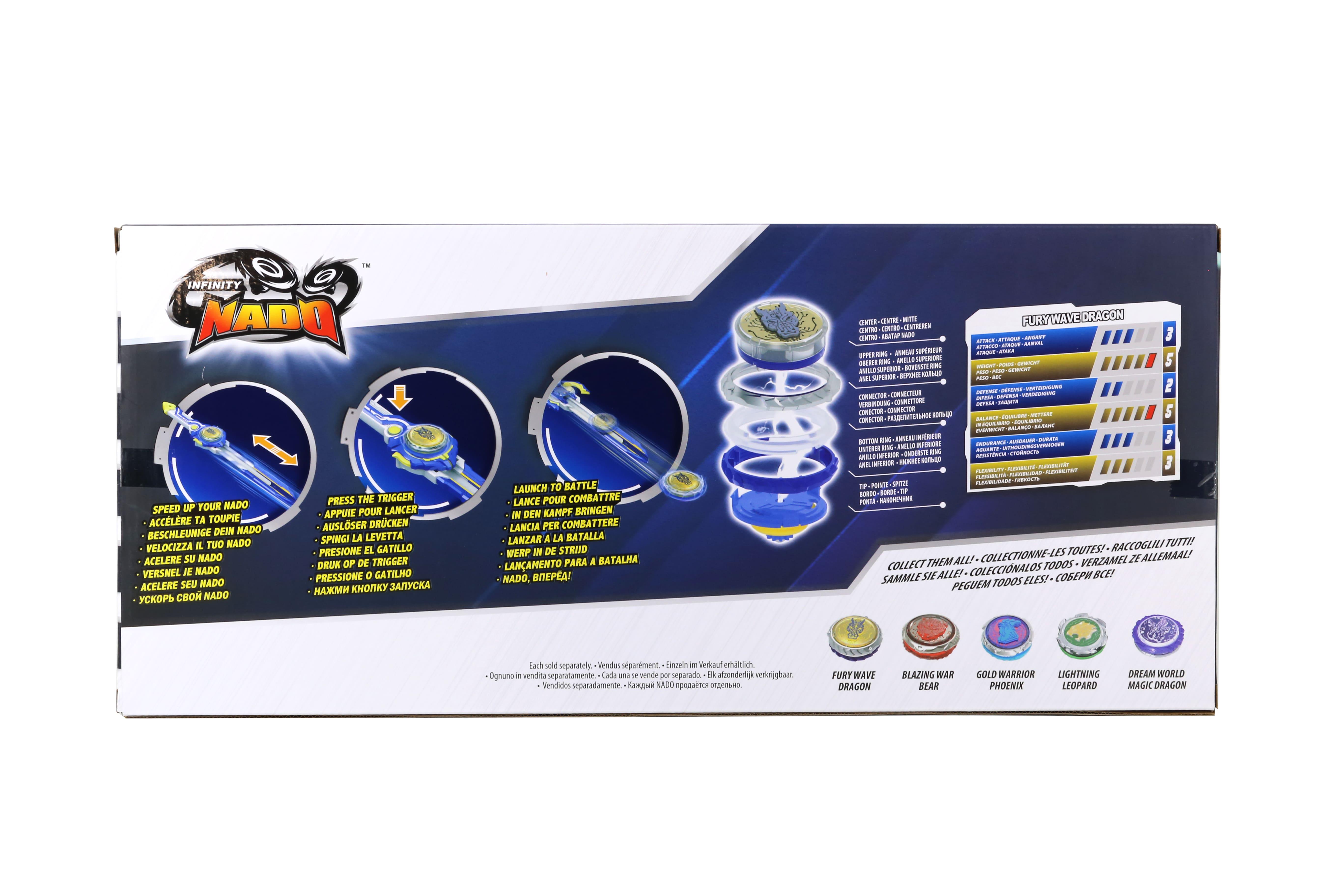 Волчок Infinity Nado VI Advanced Pack Февраль Дракон с LED подсветкой (EU654131) - фото 10