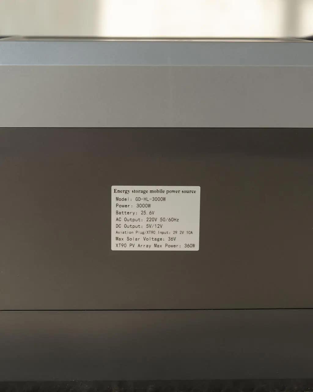 Зарядная станция портативная GD Super GD-HL-3000W-24V 3000 Вт (29665934) - фото 4 Зарядная станция портативная GD Super GD-HL-3000W-24V 3000 Вт (29665934) - фото 4