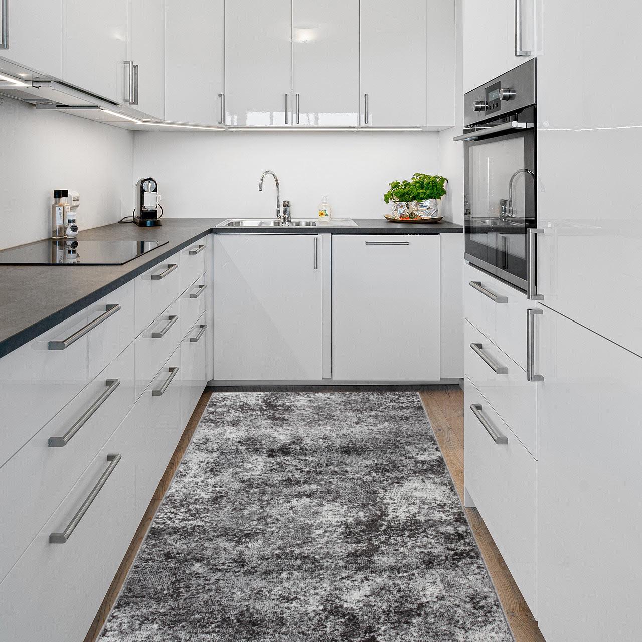 Ковер с низким ворсом DAKARIA Fayno Run 7145/690 2x2 м Серый (00-00017740) - фото 7 Ковер с низким ворсом DAKARIA Fayno Run 7145/690 2x2 м Серый (00-00017740) - фото 7