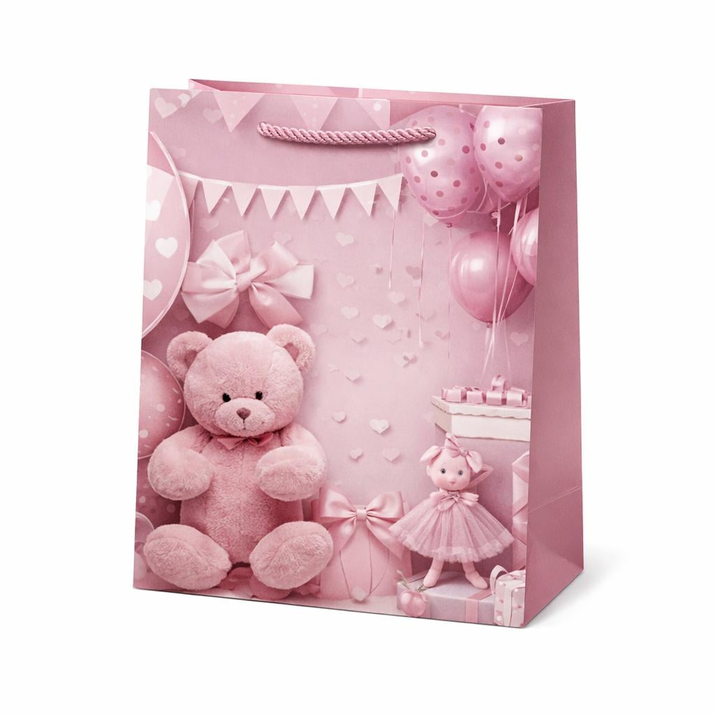 Пакет подарунковий паперовий Happy birthday S 18х24х8,5 см (R34687-S)