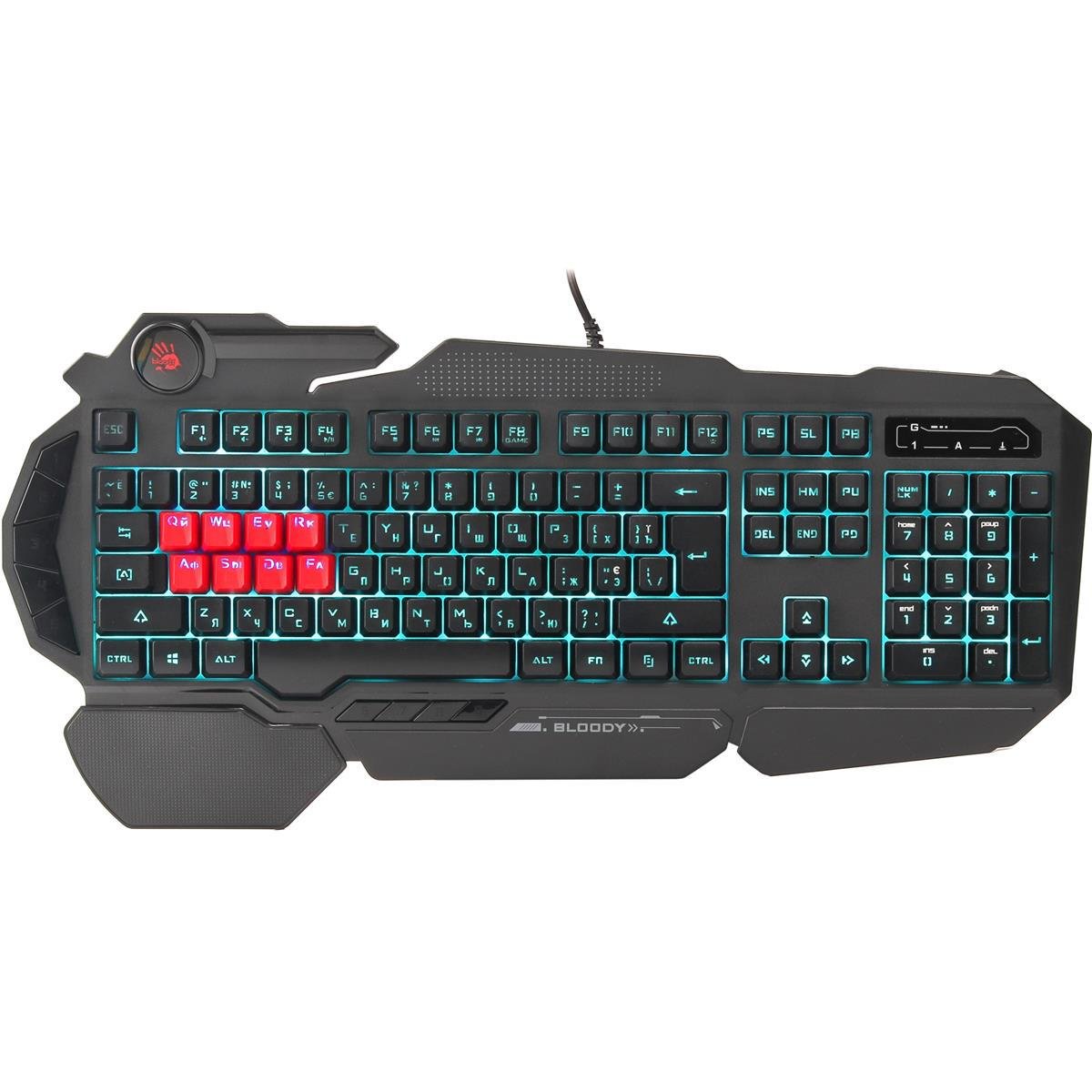 Клавиатура A4Tech Bloody B318 LK USB-A Light Strike Black (26449520)