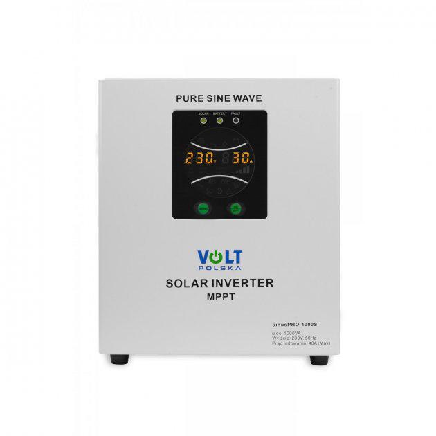 Солнечный инвертор Volt Polska SINUS PRO 1000S 12/230V 700/1000W 40A MPPT 3SPS100012 (DR011474)