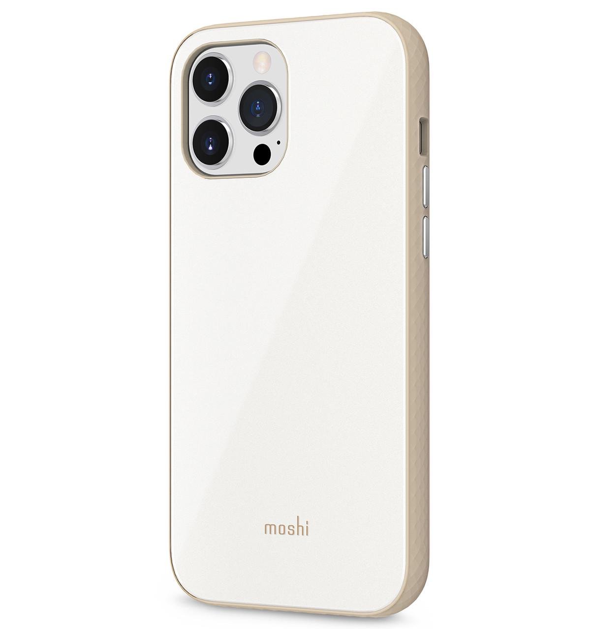 Чехол-накладка Moshi iGlaze Slim Hardshell Case for iPhone 13 Pro Max, Pearl White (99MO132104)