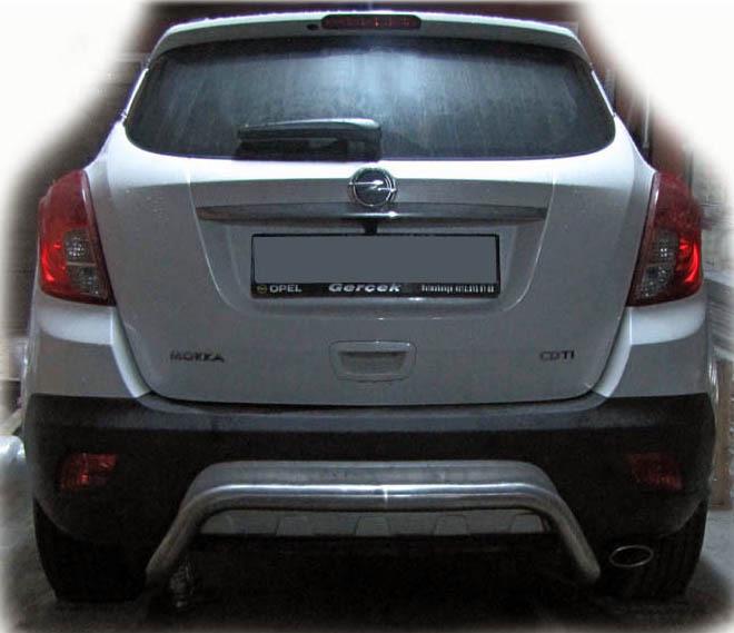 Задняя дуга AK007-2 CAN для Opel Antara 2006-2017 гг. нержавеющая сталь Хром