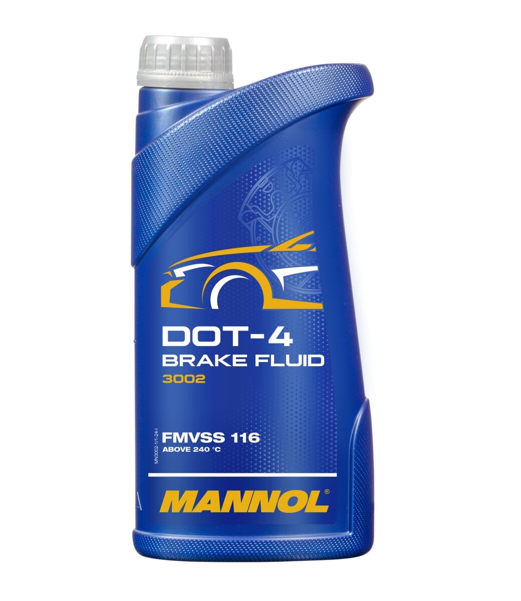 Тормозная жидкость Mannol Brake Fluid DOT-4 синтетика 1 л (3002-1) Тормозная жидкость Mannol Brake Fluid DOT-4 синтетика 1 л (3002-1)