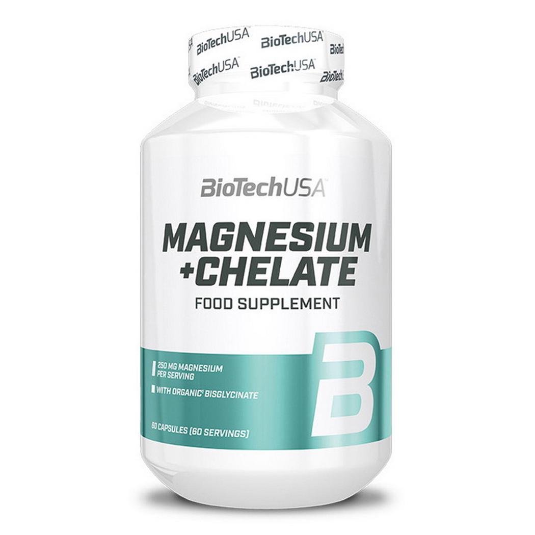 Магний BioTech USA Magnesium+Chelate 60 капс. (11116-01)