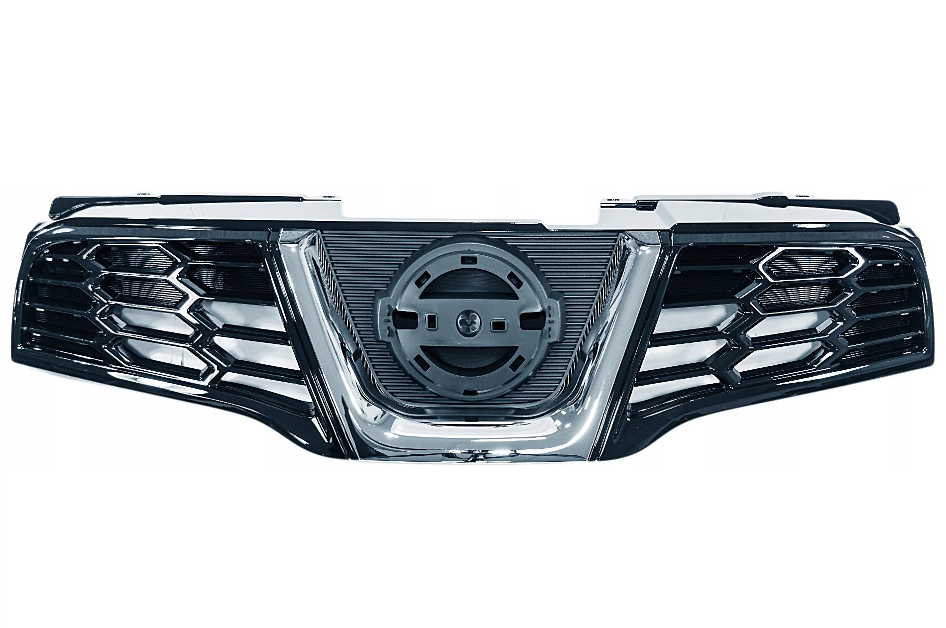 Решітка радіатора AVTM Nissan Qashqai 2010-2014 без емблеми Чорний (185027990)