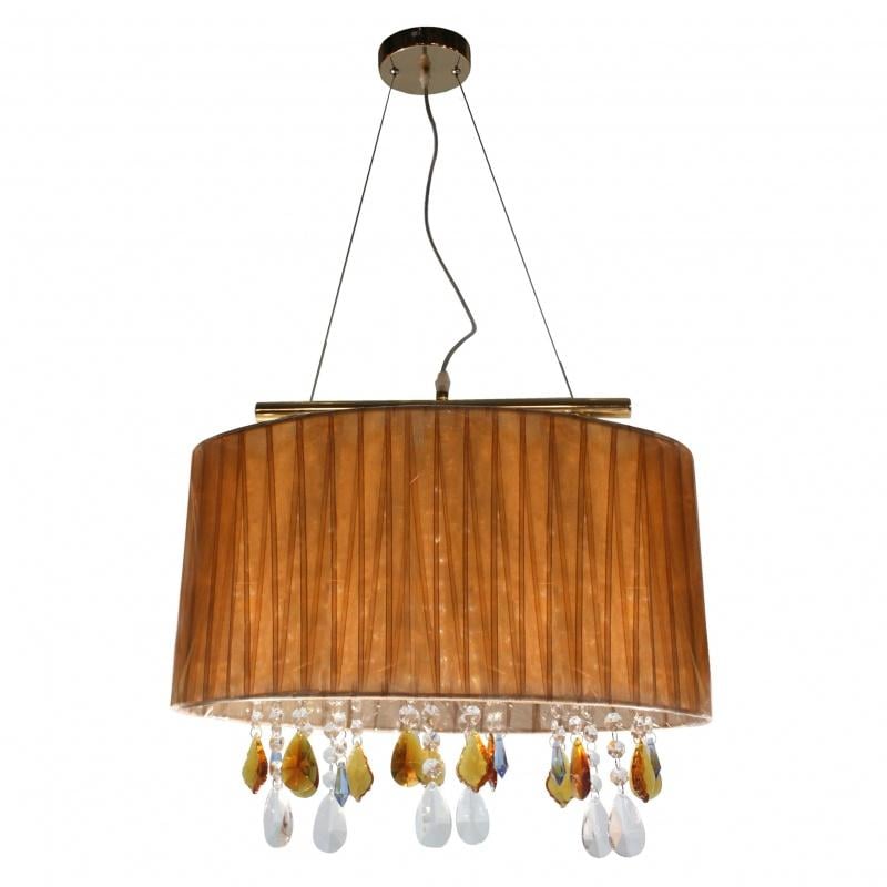 Люстра торт подвесная Brille BL-094S/3 с абажуром