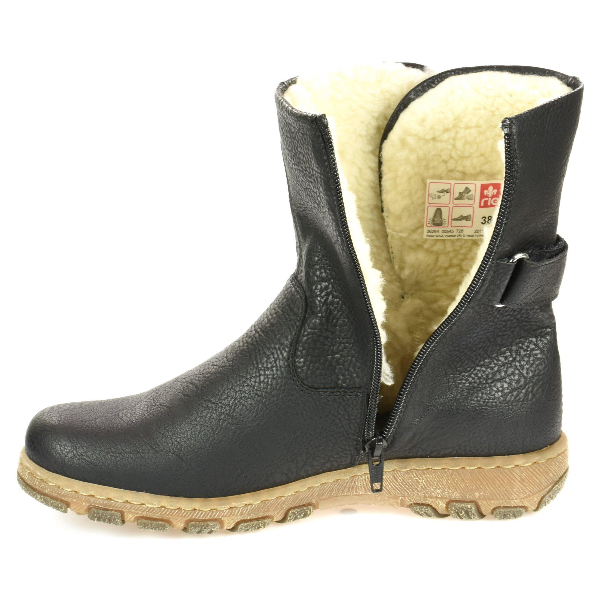 Напівчоботи жіночі зимові Rieker р. 40 Чорний (011116-40) - фото 5