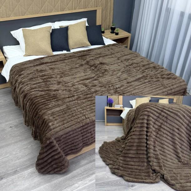 Покрывало из плюша VIP Шарпей 200х230 см Темное какао (87-142) - фото 5 Покрывало из плюша VIP Шарпей 200х230 см Темное какао (87-142) - фото 5