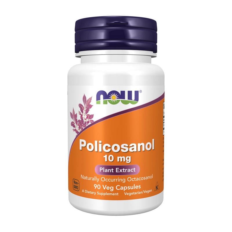Поликозанол из растительных восков NOW Policosanol 10 mg 90 вер. капс.