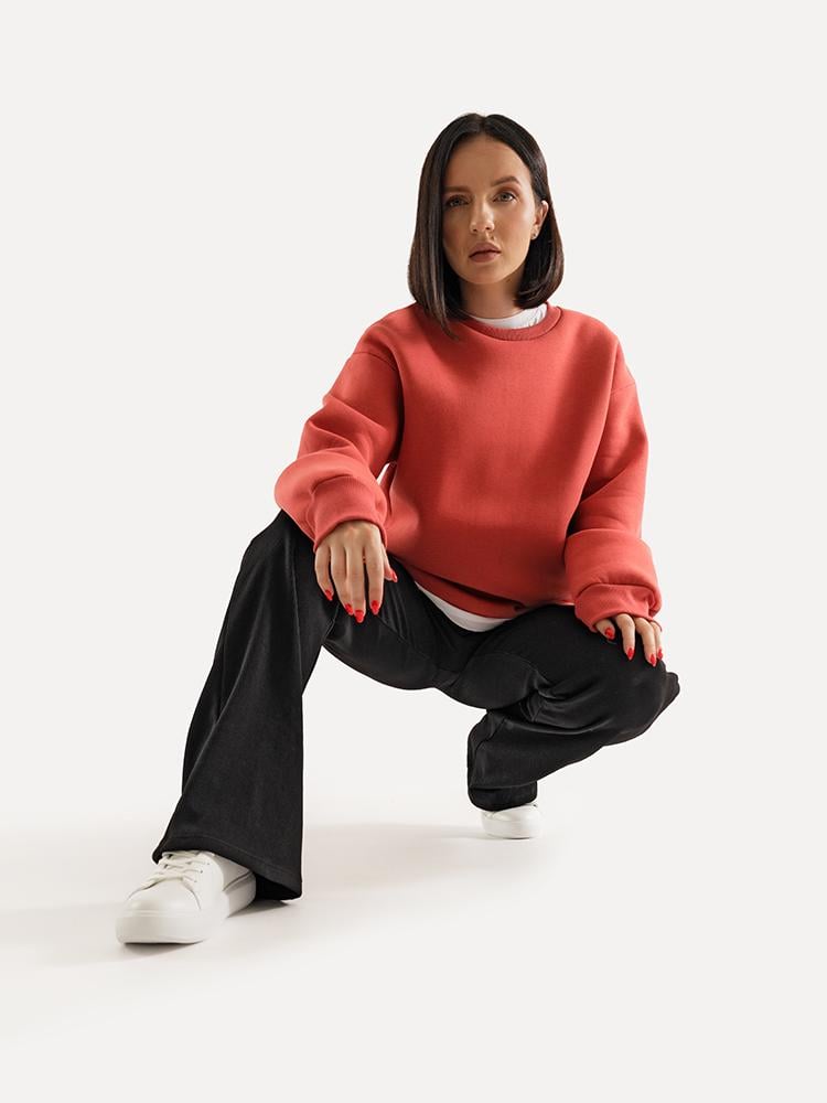 Свитшот женский ЦБ-00223891 р. 46 Терракотовый (SKT000918579)