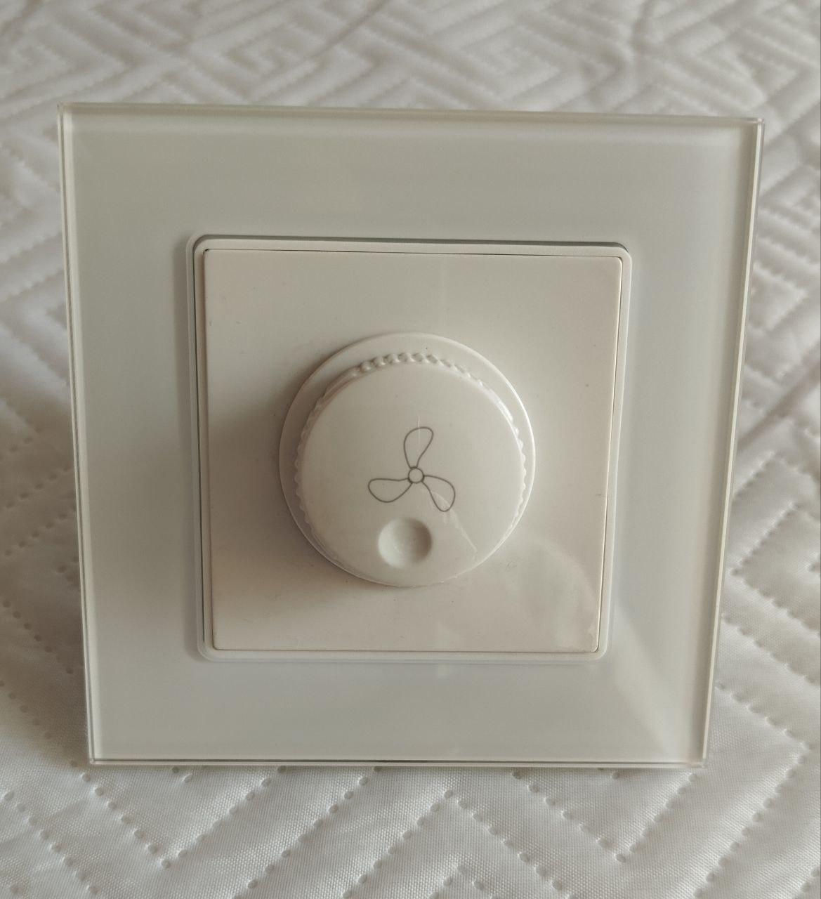 Регулятор оборотов вентилятора Glass стеклопластик White (27159102) - фото 2 Регулятор оборотов вентилятора Glass стеклопластик White (27159102) - фото 2