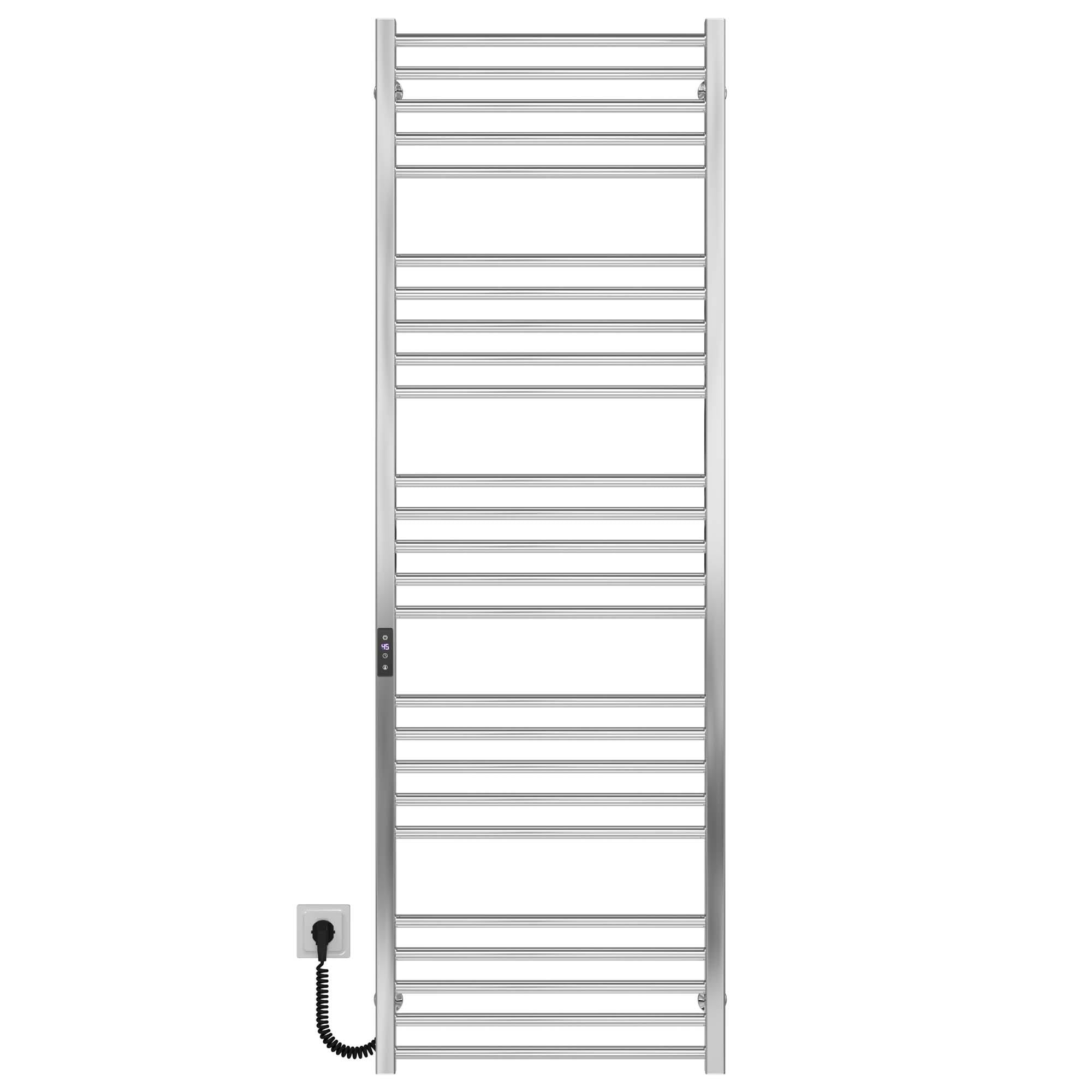 Полотенцесушитель электрический Deffi Lima П25 JD04 левое подключение нержавеющая сталь 600х1600 мм Хром (A.LI.160.60.25.E.C.L.2)