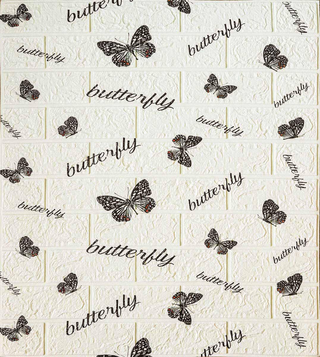 3D-панель самоклейна декоративна Butterfly 700x770x5 мм (224)