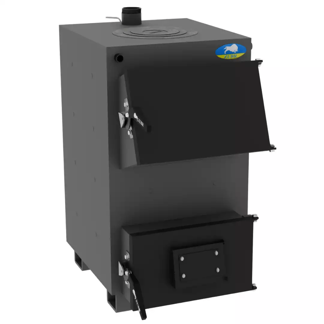 Котел твердопаливний з плитою Zubr Classic 10 кВт (zubr-classic10-pl)