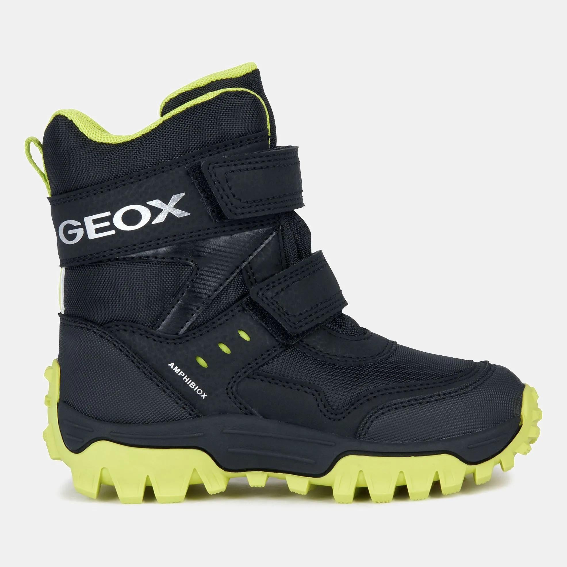 Сапоги детские зимние Geox Himalaya B.B ABX C р. 32/20,8 см Black/Lime (20495260)