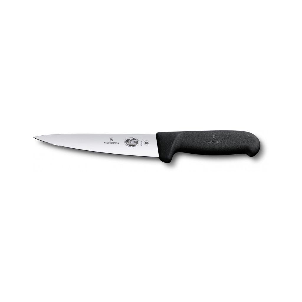 Кухонный нож Victorinox Fibrox Sticking 12 см Black (5.5603.12) Кухонный нож Victorinox Fibrox Sticking 12 см Black (5.5603.12)