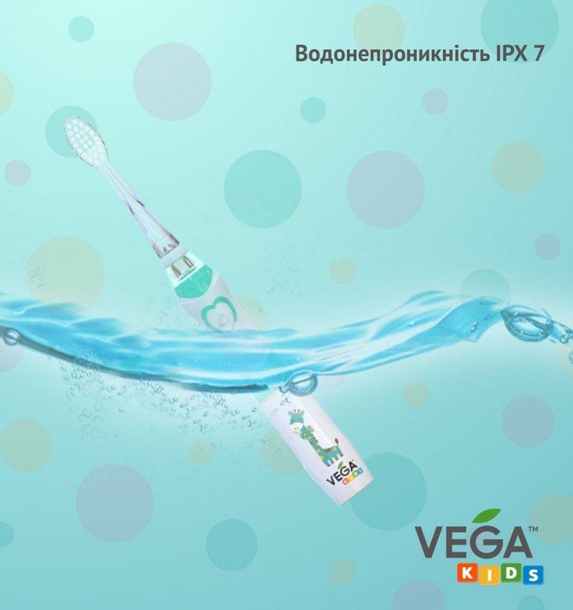 Ультразвуковая зубная щетка Vega VK-400 для детей VK-400Pink - фото 3