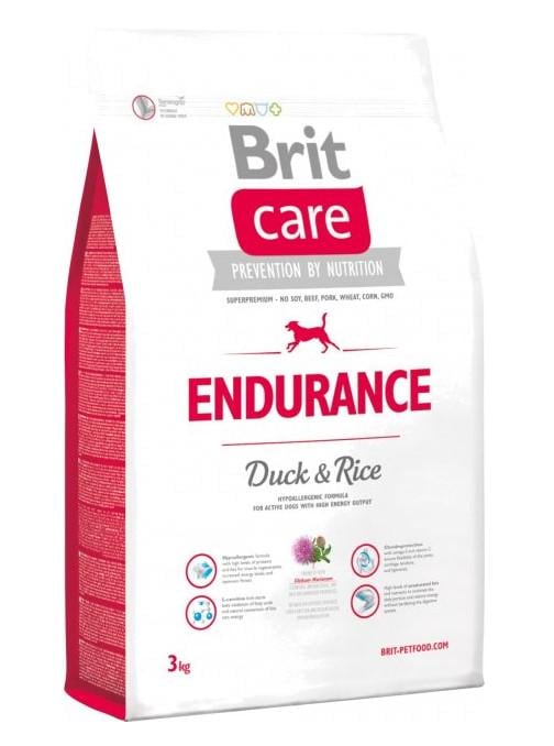 Корм для собак сухий Brit Care Endurance для дорослих робочих собак із підвищеними витратами енергії 3 кг