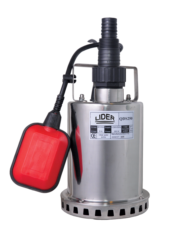 Насос дренажный Lider QDS 250 Нержавеющая сталь (32520609)