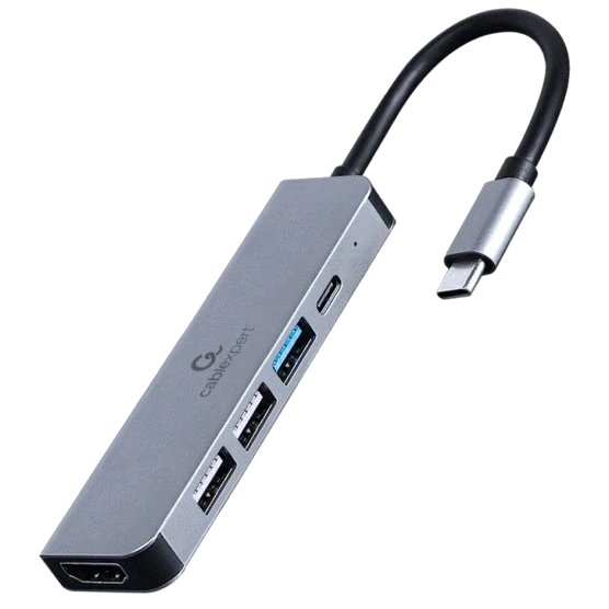 Док станція Cablexpert A-CM-COMBO5-03 USB-C 5в1 (3008732916) Док станція Cablexpert A-CM-COMBO5-03 USB-C 5в1 (3008732916)