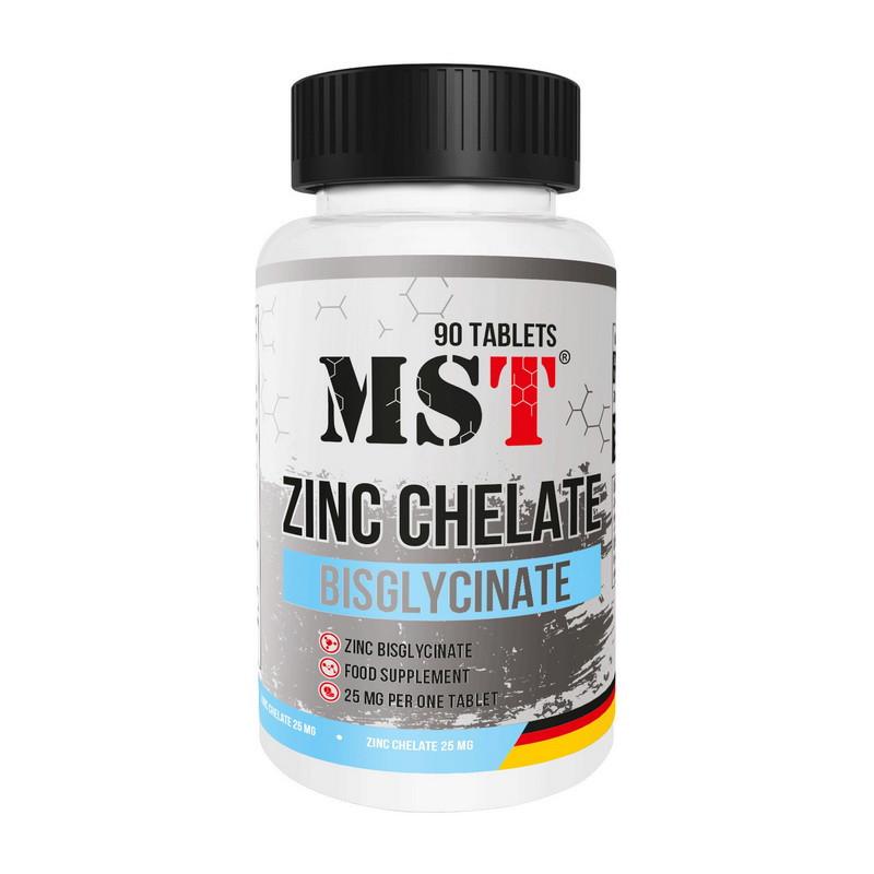 Цинк MST Zinc Chelate Bisglycinate 25 мг 90 капс. (22442-01) Цинк MST Zinc Chelate Bisglycinate 25 мг 90 капс. (22442-01)