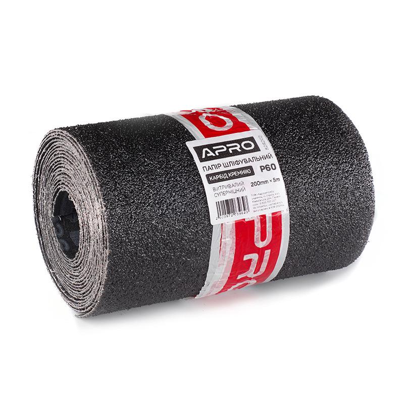 Бумага шлифовальная Apro тканевая Ultra выносливый карбид кремния 200 мм x 5 м P60 (828202)