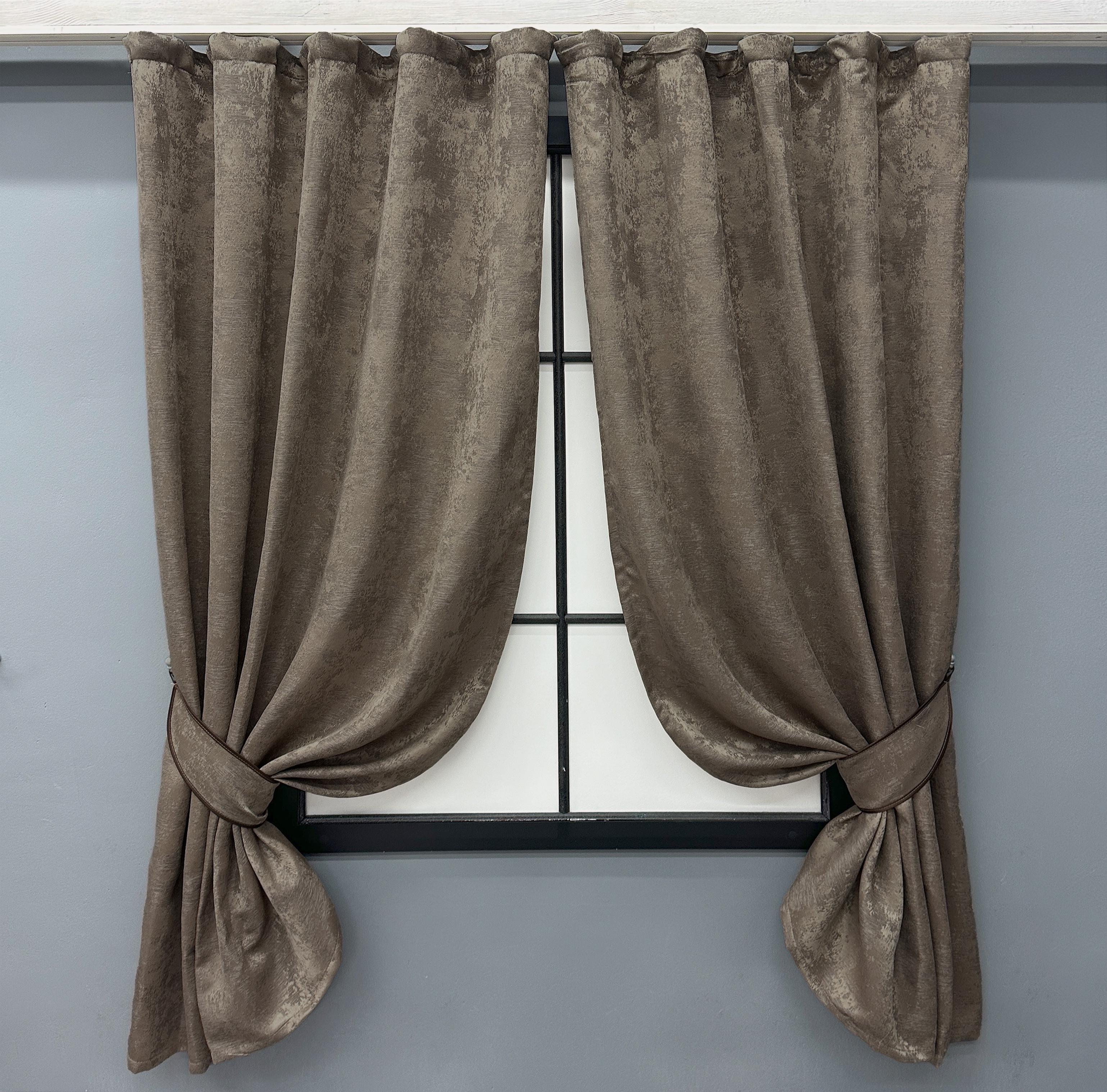 Комплект коротких штор VR-Textil Sultan XO № 1486ш жаккард 130х170 см 2 шт. Какао (35-0349)