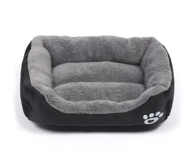 Лежанка пуфик м'яка для собак та кішок M 54х42х15 см до 10 кг Чорний Лежанка пуфик м'яка для собак та кішок M 54х42х15 см до 10 кг Чорний