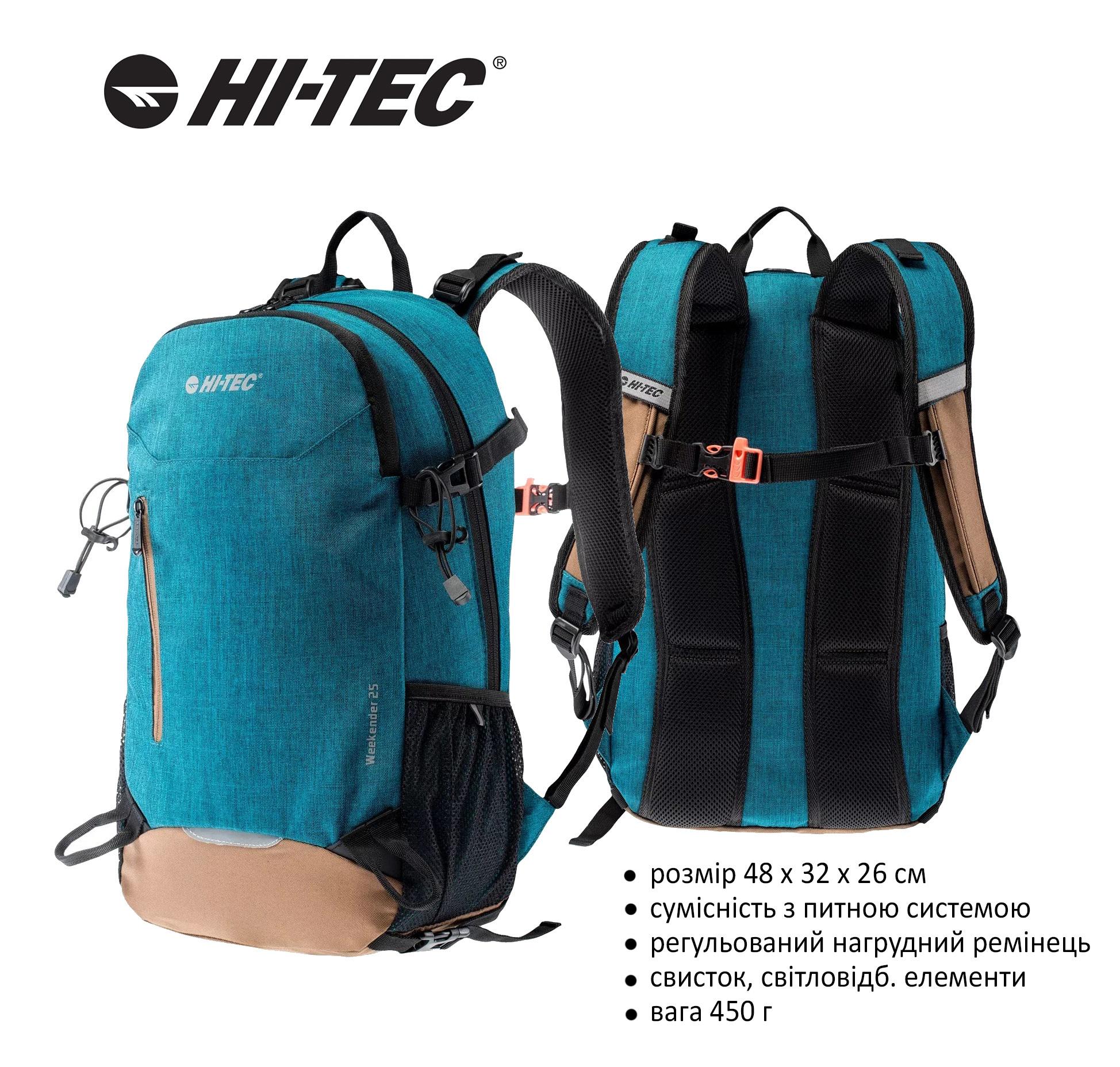 Рюкзак Hi-Tec Weekender 25L Cиній - фото 6