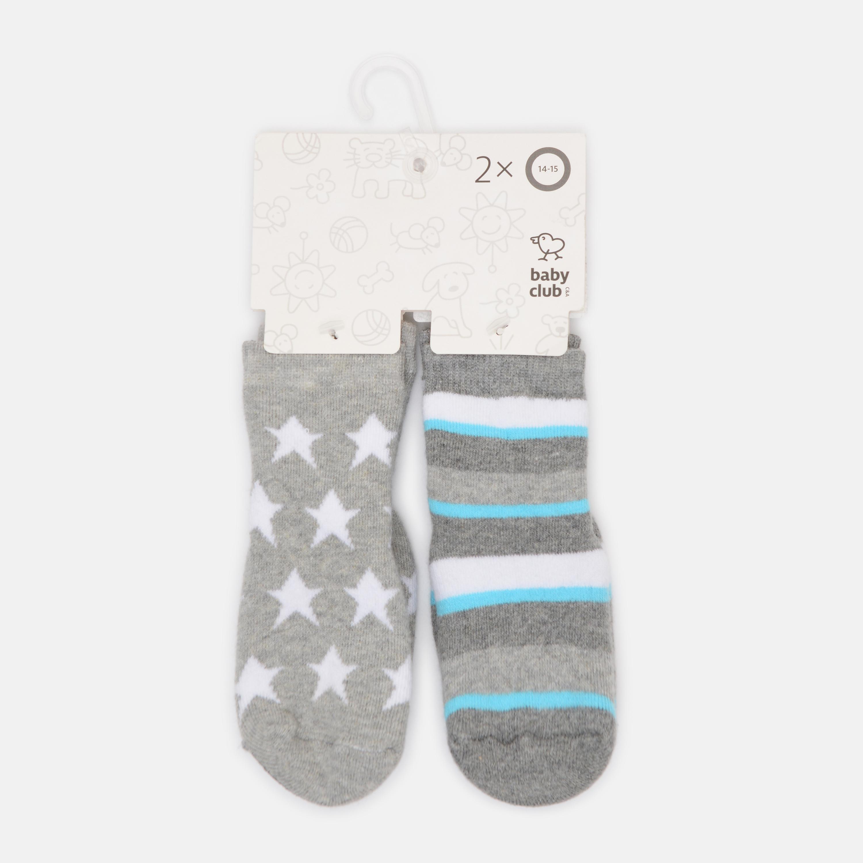 Носки C&A р. 12-13 2 пары Серый (3183564365303)