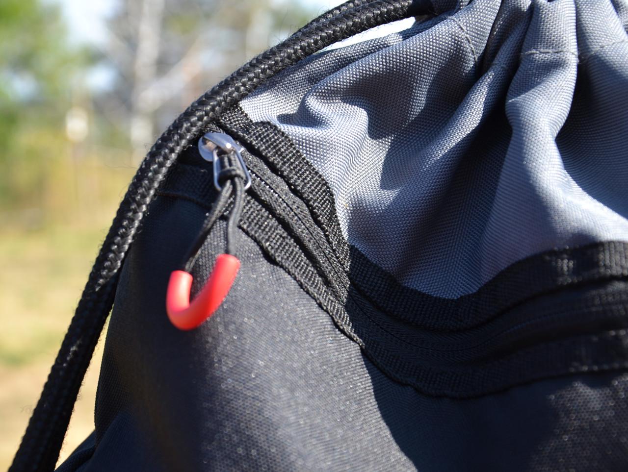 Спортивний рюкзак-мішок Power System PS-7011 Alpha водостійка Black/Grey (26850603) - фото 8