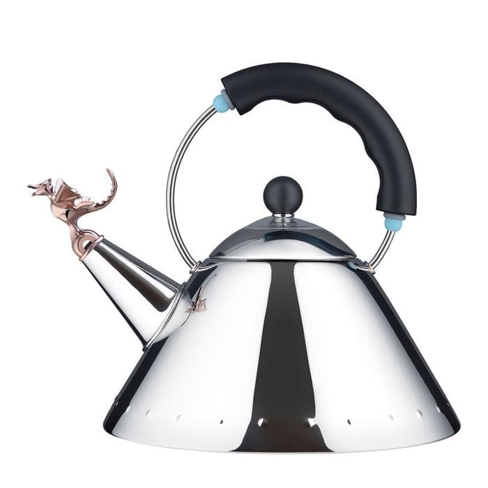Чайник со свистком Alessi Tea Rex 22х22,5х24 см Металлик/Черный Чайник со свистком Alessi Tea Rex 22х22,5х24 см Металлик/Черный