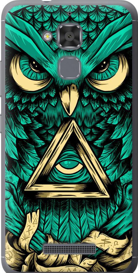 Чехол на Asus Zenfone 3 Max ZC520TL Сова Арт-тату (3971u-442-42517)