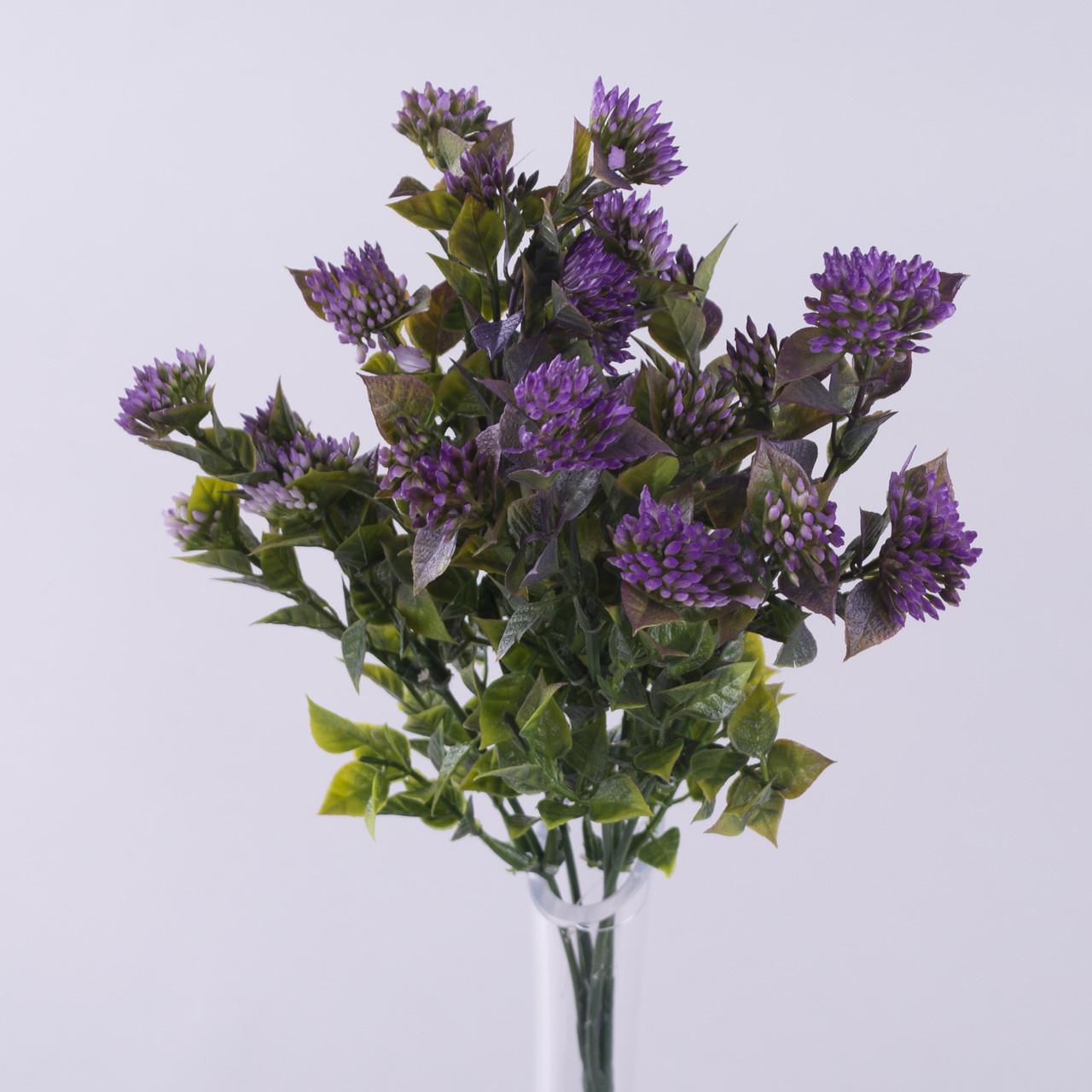 Искусственные цветы Букет травы мини чеснок Фиолетовый (1743-3)