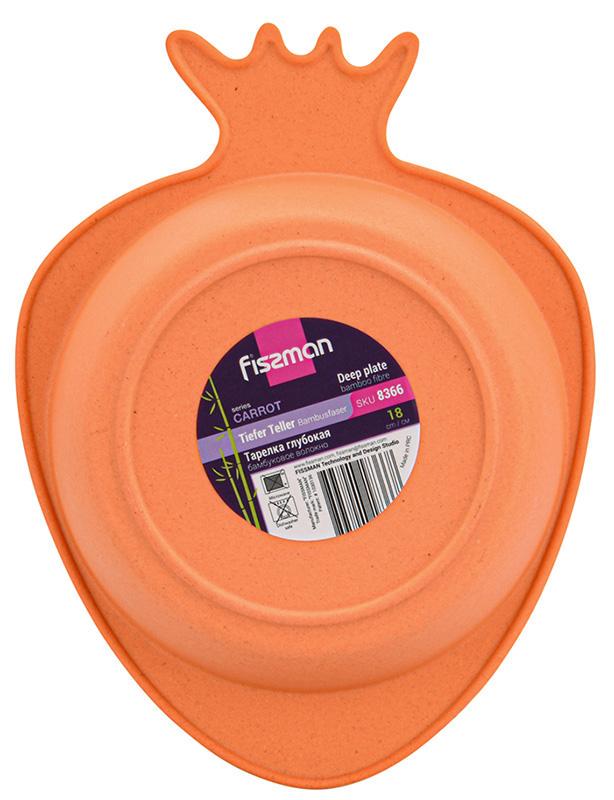 Тарелка детская суповая Fissman морковка из бамбукового волокна 18 см - фото 5 Тарелка детская суповая Fissman морковка из бамбукового волокна 18 см - фото 5