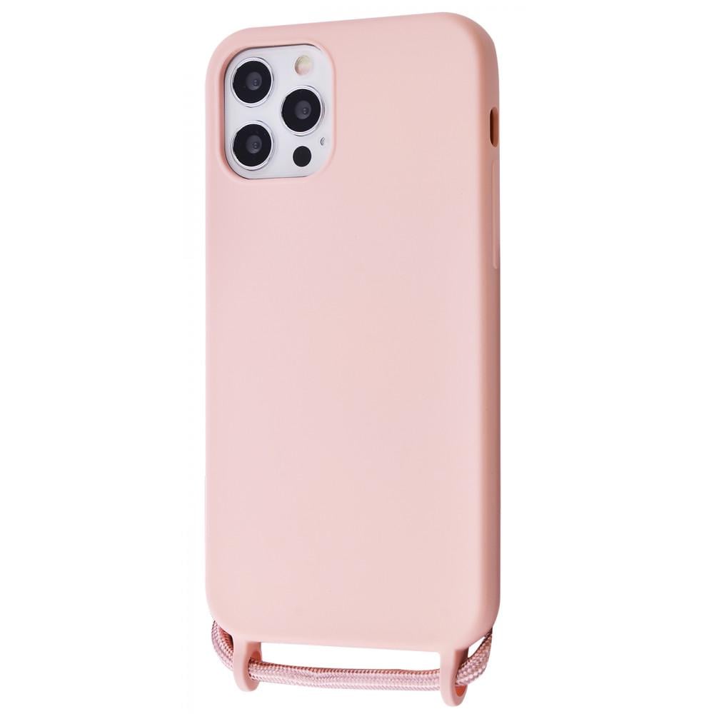 Чехол WAVE Lanyard case TPU для iPhone 12 Pro Max Pink/Sand