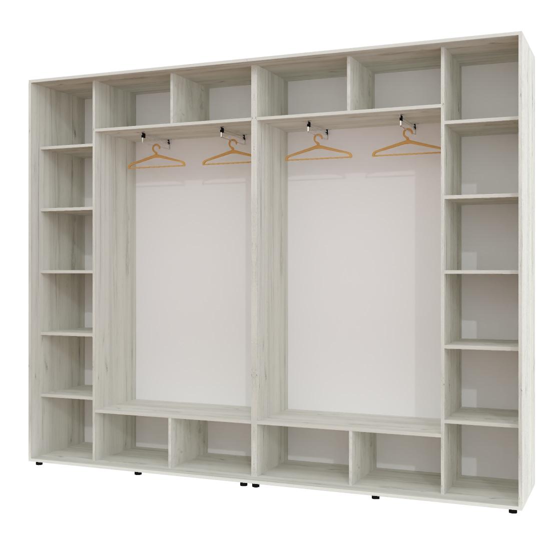 Корпус шкафа-купе Алекса ШК-02 280х45х220 см Дуб крафт белый Корпус шкафа-купе Алекса ШК-02 280х45х220 см Дуб крафт белый